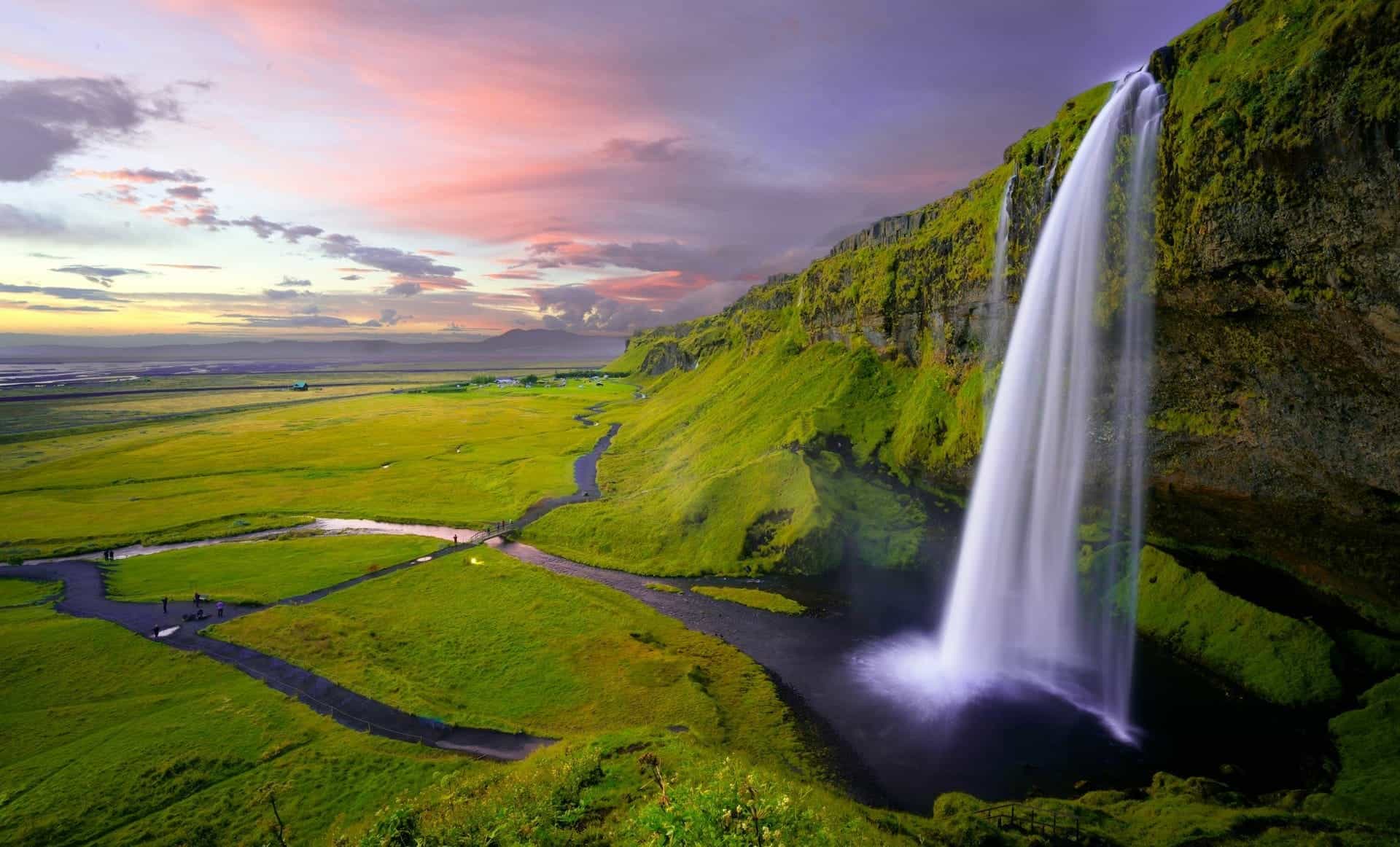 Panorama of the Golden Circle landscape in Iceland